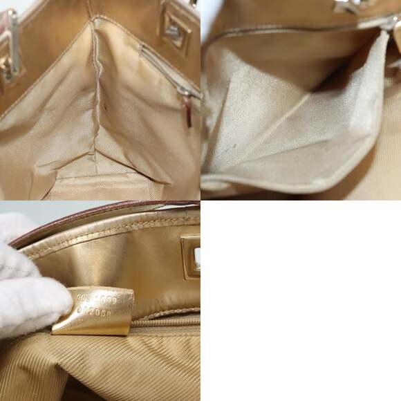 GUCCI GG Canvas Shoulder Bag Gold Tone Gold 0021099 - Picture 12 of 12